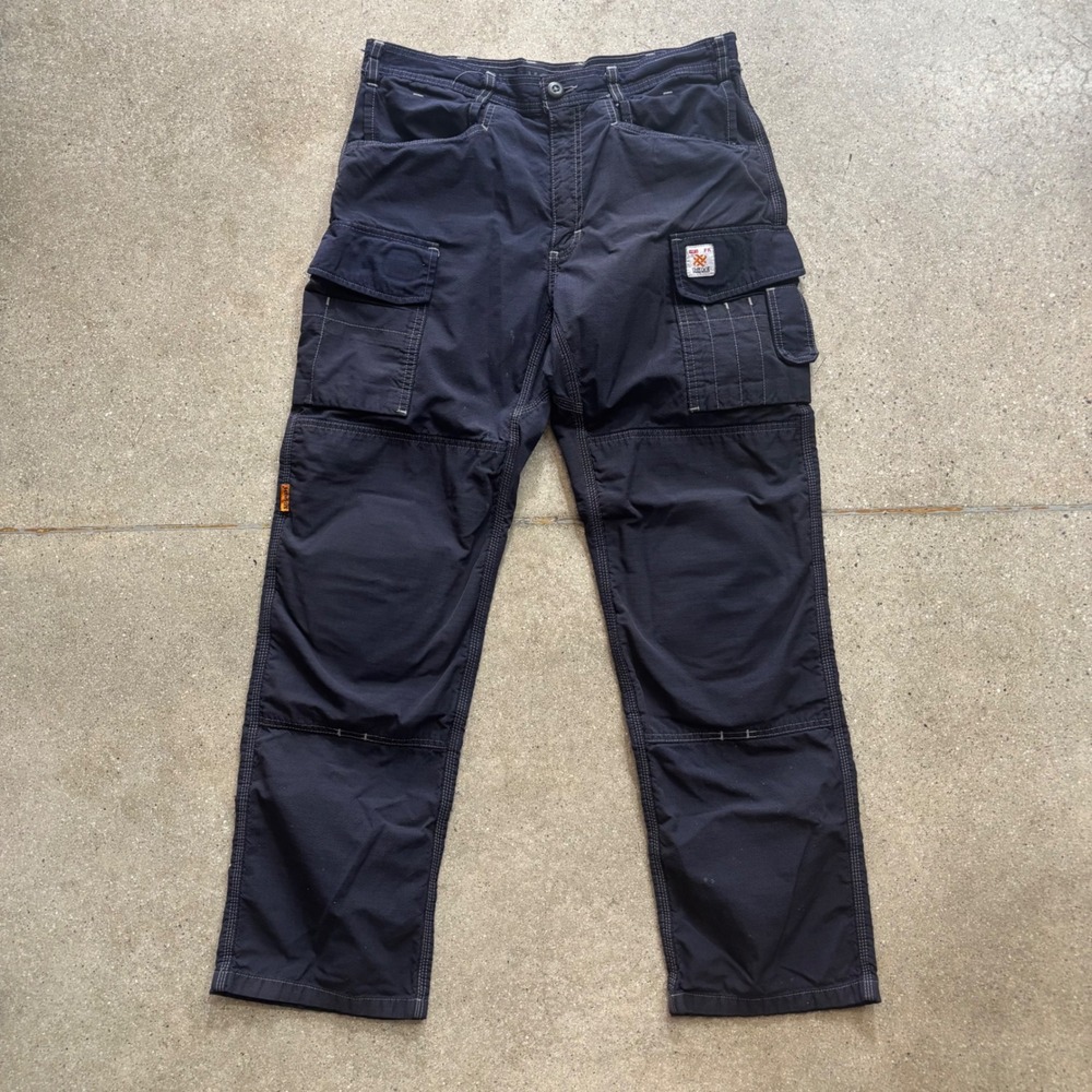 Thrive Workwear FR Cargo Pants Mens 34x32 Navy Blue Flame Resistant Work Pants